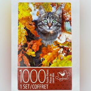 NWT Cardinal “Cat in Autumn Tree” 1000 Piece Puzzle